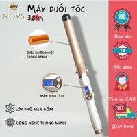 Máy uốn tóc xoăn lọn cao cấp Màn hình hiển thị nhiệt độ LCD Chỉnh nhiệt chuẩn salon tóc xoay trục
