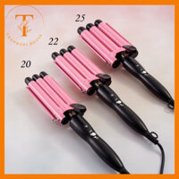 Máy uốn tóc xoăn sóng 3 trục dập sóng nước size 22mm, 25mm