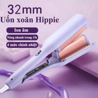 Máy Uốn Tóc Xoăn Sóng Nước Hippie 32mm - Máy Làm Xoăn Sóng Nước Chỉnh Nhiệt Tiện Dụng