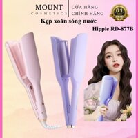 Máy uốn tóc xoăn sóng nước Hippie RD-877B, lõi gốm 32mm, 5 mức nhiệt, Máy Dập Xoăn Sóng Rãnh Sâu,Chất Liệu Gốm Sứ Ion âm