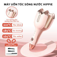 Máy Uốn Tóc Xoăn Sóng Nước Hippie Size 33mm, 4 Mức Chỉnh Nhiệt Độ Bảo Vệ Tóc Chống Bỏng Tay