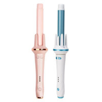 Máy uốn tóc xoăn tự động 360 độ BOORUl chất liệu gốm sứ đường kính uốn 28mm 3 mức điều chỉnh nhiệt Tặng 1 lược 3 kẹp tóc