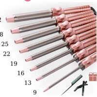 Máy uốn tóc xoăn tự xoay trục, máy làm tóc xoăn lọn to, lọn nhỏ chuyên nghiệp, 5 mức chỉnh nhiệt Ann House