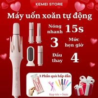 Máy uốn xoăn tự động XN399, Máy uốn 4 đầu đa năng giữ nếp lâu không hại tóc