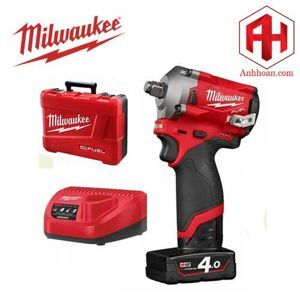 Máy vặn ốc bu long pin 12V Stubby Milwaukee FIWF12-401C (SET 1x4Ah)