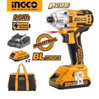 Máy vặn siết vít dùng pin sạc 20V INGCO CIRLI2002 ( Không Chổi Than) Lực Siết 200NM - Full bộ 2 pin 1 sạc