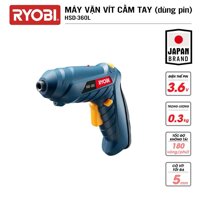 Máy vặn vít cầm tay pin 3.6V RYOBI KYOCERA - HSD-360L Kèm Bộ vít  Sạc