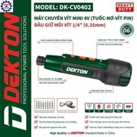 Máy vặn vít mini dùng pi.m 4V Dekton DK - CV0402 có dò điện âm tường Máy chính hãng GT