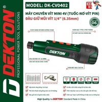 Máy vặn vít mini dùng pin 4V Dekton DK - CV0402 có dò điện âm tường Bán máy
