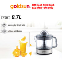 Máy vắt cam Goldsun GOS3900, Công suất 40W, Dung tích  0.7L, Thân máy làm bằng nhựa ABS siêu bền, Bảo hành 12 tháng