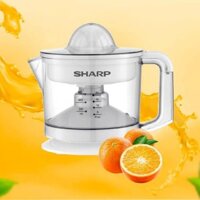Máy vắt cam Sharp 0.6 lít EJ-J256-WH - Hàng chính hãn- 2 lưới lọc cho nước ép thật trong, thơm ngon bắt mắt