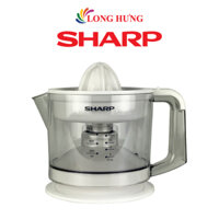 Máy vắt cam Sharp 0.6 lít EJ-J256-WH - Hàng chính hãng - Công suất 25W trang bị 2 đầu vắt lưới lọc tiện lợi chân đế chống rung