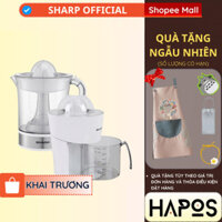 Máy vắt cam Sharp 850ml Chính hãng 40W vắt kiệt nước, tự đảo chiều lưới lọc Inox dễ vệ sinh EJ-J408-WH - HAPOS