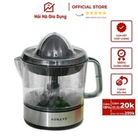 Máy Vắt Cam Sokany Inox Tự Động, Dung Tích 700ml, Công Suất 45W, Thân Máy Bằng Inox Cao Cấp, Có Khay Ngăn Hột