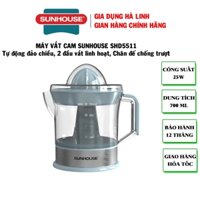 Máy vắt cam Sunhouse SHD5511, Công suất 25W, Dung tích 700ml, Tự động đảo chiều vắt, 2 đầu vắt linh hoạt, BH 12 tháng
