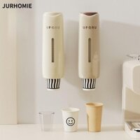 Máy vắt cốc JURHOMIE, Hộp đựng cốc giấy không thủng bằng nhựa, Hộp đựng cốc tự động chống bụi Văn phòng tại nhà