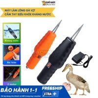 Máy Vặt Lông Vịt Cầm Tay Siêu Mạnh CMS Dụng Cụ Nhổ Lông Măng Gà Chạy Pin 2 Động Cơ Sạc Usb Tiện Lợi