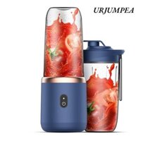 Máy vắt nước ép URJUMPEA, Cốc nước ép nhỏ có thể sạc lại bằng điện, 6 lưỡi cầm tay đa chức năng với 2 cốc Máy xay sinh tố Mini tại nhà