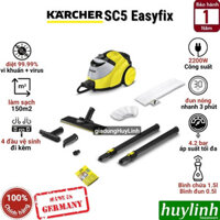 Máy vệ sinh bằng hơi nước nóng Karcher SC5 Easyfix - Made in Đức