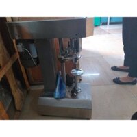 Máy viền mí lon nhựa pet bằng inox, máy viền mí lon trà lon cafe bằng nhựa pet
