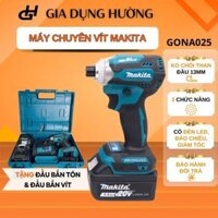 Máy vít Makita pin15Cell, pin10Cell kèm phụ kiện, không chổi than tặng đầu bắn vít bắn tôn chất lượng - GONA025, GONA034