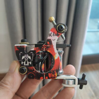 Máy Xăm hình học viên WORMHOLE đi nét , tô màu ( tặng tay cầm + bộ lục giác )