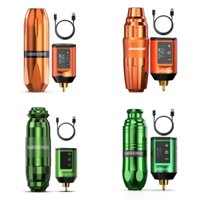 Máy xăm lỗ sâu không dây 1500mAh Bộ nguồn hình xăm Súng xăm Bút xăm