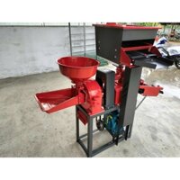 Máy xát gạo năng suất 150kg/h, lọc sạn 4 cấp