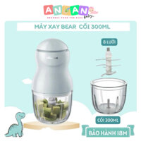 Máy Xay Ăn Dặm 300ml Bear 8 Lưỡi Dao GR-B03V8 - Máy Xay Ăn Dặm Cho Bé Bear Mini Cầm Tay siêu Tiện Lợi