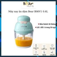 Máy xay ăn dặm Bear B06V1 0.6L, Máy Xay đa năng, tiện dụng cho bé - Bảo hành chính hãng 18 tháng MC