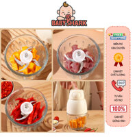 Máy Xay Ăn Dặm Chigo 6 Lưỡi Cối Thuỷ Tinh Cho Bé Ăn Dặm Máy Xay Đa Năng Cho Trẻ Dễ Dàng Vệ Sinh Máy Xay Công Suất Lớn