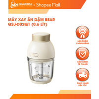Máy Xay Ăn Dặm Cho Bé 0,6L Bear 6 Lưỡi Dao Cối Thủy Tinh Xay Đa Năng Cháo Thịt Tỏi Ớt Nhỏ Gọn Tiện Lợi QSJ-D02Q1