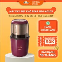 Máy Xay Bột Khô Đa Năng Bear Cà Phê, Hạt Tiêu, Ngũ Cốc Công Suất Lớn MDJ-A02G3 - Hàng Chính Hãng