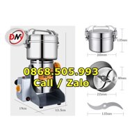 Máy Xay Bột Khô Đa Năng Máy Xay Ngũ 800A, Xay Gạo Ngũ Cốc Gia Vị Siêu Mịn Tặng Kèm Rây Lọc Chổi Quét Bột