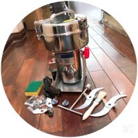 Máy Xay Bột Khô, Ngũ Cốc, Thịt Cá Đa Năng 800G-inox 100%-công suất 3000w siêu mạnh