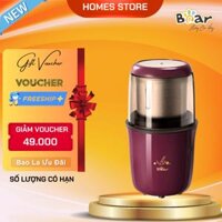 Máy Xay Cà Phê, Máy Xay Hạt Thực Phẩm Khô Đa Năng BEAR MDJ  A02G3 Chế Độ Xay Cực Êm Dung Tích 200 ML Công Suất 200 W- Hàng Chính Hãng - Nhập Khẩu - FSJ-A03D1
