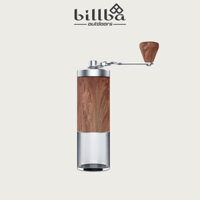 Máy xay cà phê thủ công cầm tay inox 304 thân gỗ tiện dụng đi du lịch dã ngoại cắm trại BB4244  - Billba outdoors