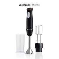 Máy xay cầm tay kiêm đánh trứng LocknLock Multi- purpose 2 in 1 Hand Blender EJM516BLK Màu Đen - K-MALL
