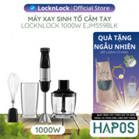 Máy xay cầm tay Lock&Lock Variable Speed Hand Blender EJM559BLK 600ml - Chính Hãng - Hapos Mall