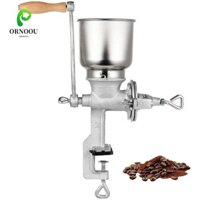 Máy xay cầm tay ngô ORNOOU, Máy xay hạt gang phễu lớn, Máy nghiền mài khô / ướt hạng nặng Máy xay lúa mì ngô quay tay cho hạt lúa mì