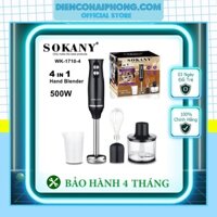 Máy xay cầm tay Sokany WK-1710-4 (4 trong 1) công suất 500W (BLB-5256)