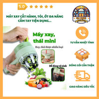 Máy Xay Cắt Hành Tỏi Ớt Đa Năng Tích Điện Dễ Dàng Vệ Sinh Có Tay Cầm Tiện Lợi