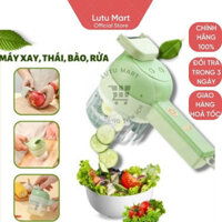 Máy Xay Cắt Lát Tỏi Ớt Rau Củ Thực Phẩm Đa Năng Mini Cầm Tay, Máy Thái Rau Củ , Máy Xay Thịt Mini – Lutu Mart