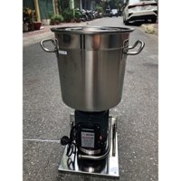 Máy xay cháo, pate, xay củ quả, xay tương cà ớt dạng nồi cao 25cm xay 3kg/ mẻ có vòi xả