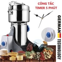 Máy xay công suất lớn - máy nghiền đậu nành - Máy Nghiền Bột Gạo Khô, Xay Tinh Bột Nghệ Ngũ Cốc Tam Thất Có Nắp Gài Inox