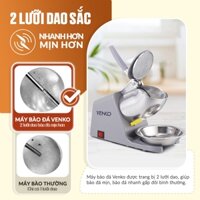 Máy Xay Đá - Máy Bào Đá Venko 2 Lưỡi Dao Làm Sinh Tố, Kem Lạnh Siêu Nhanh, Siêu Sạch Mới Nhất 2023