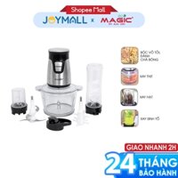 Máy xay đa năng 3IN1 xay thịt, xay hạt, xay sinh tố Magic Eco AC-17 1.5L 500W, Hàng Chính Hãng, Lưỡi Dao Kép - JoyMall