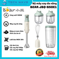 Máy xay đa năng cầm tay Bear JBQ-B50E1 - Công suất 500W - Lưỡi dao INOX 304 - Động cơ Nam Châm vĩnh cửu độ ồn thấp