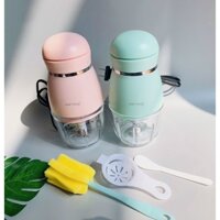 Máy Xay Đa Năng Hattiecs 6 Lưỡi Cối Thủy Tinh Cho Bé Ăn Dặm, Máy Xay Hattiecs Xay Thịt Cho Bé Ăn Dặm
