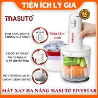 Máy xay đa năng Masuto MS FiveStar- Cối thuỷ tinh cường lực- An toàn- Công suất 300W- Bảo hành 1 năm